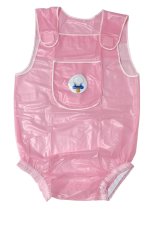大人用ロンパース PVCピンクサロペット（S-L）